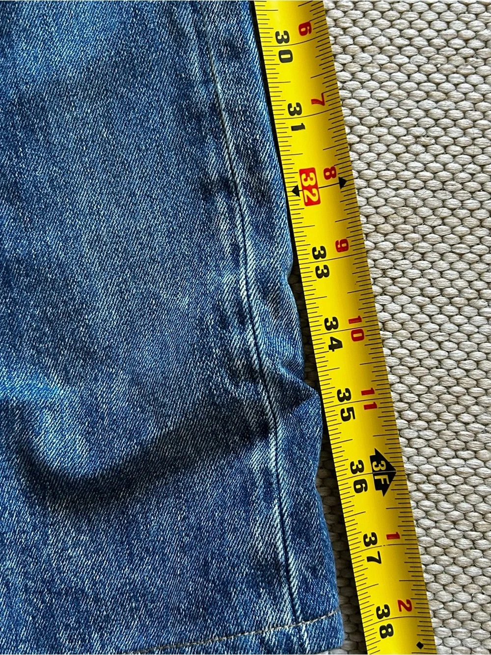 Polo by Ralph Lauren The Varick Blue Distressed Slim Straight Jeans 33x32